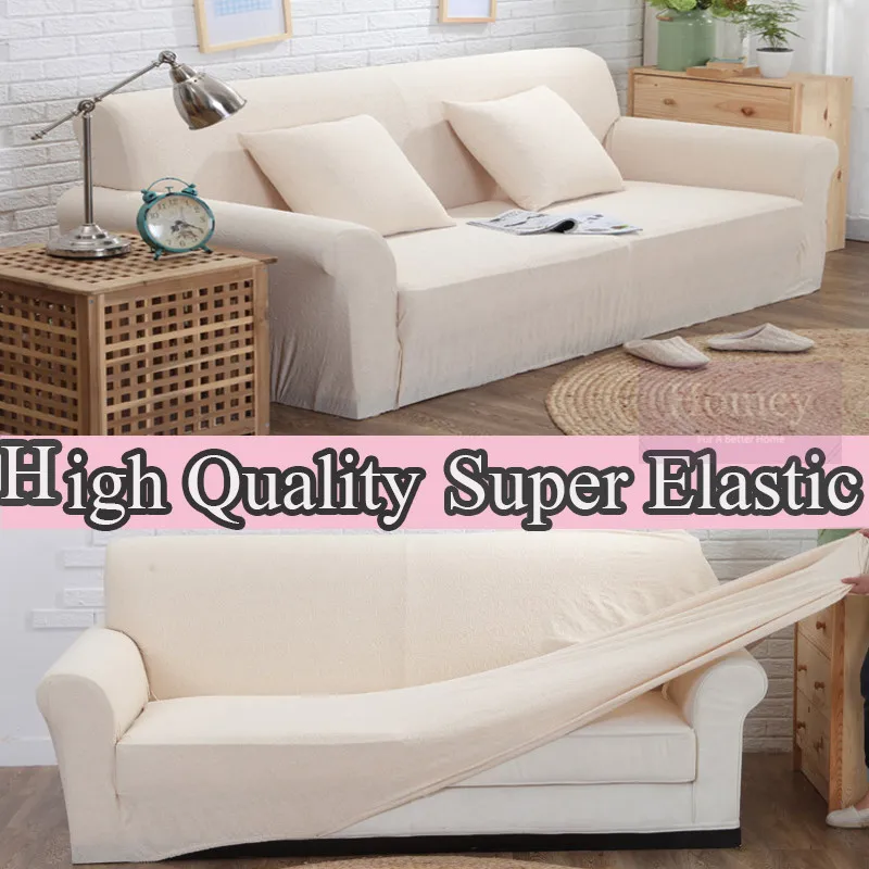 Case white sofa cover high quality design protector sofa corner couch fabric jacquard elastic l