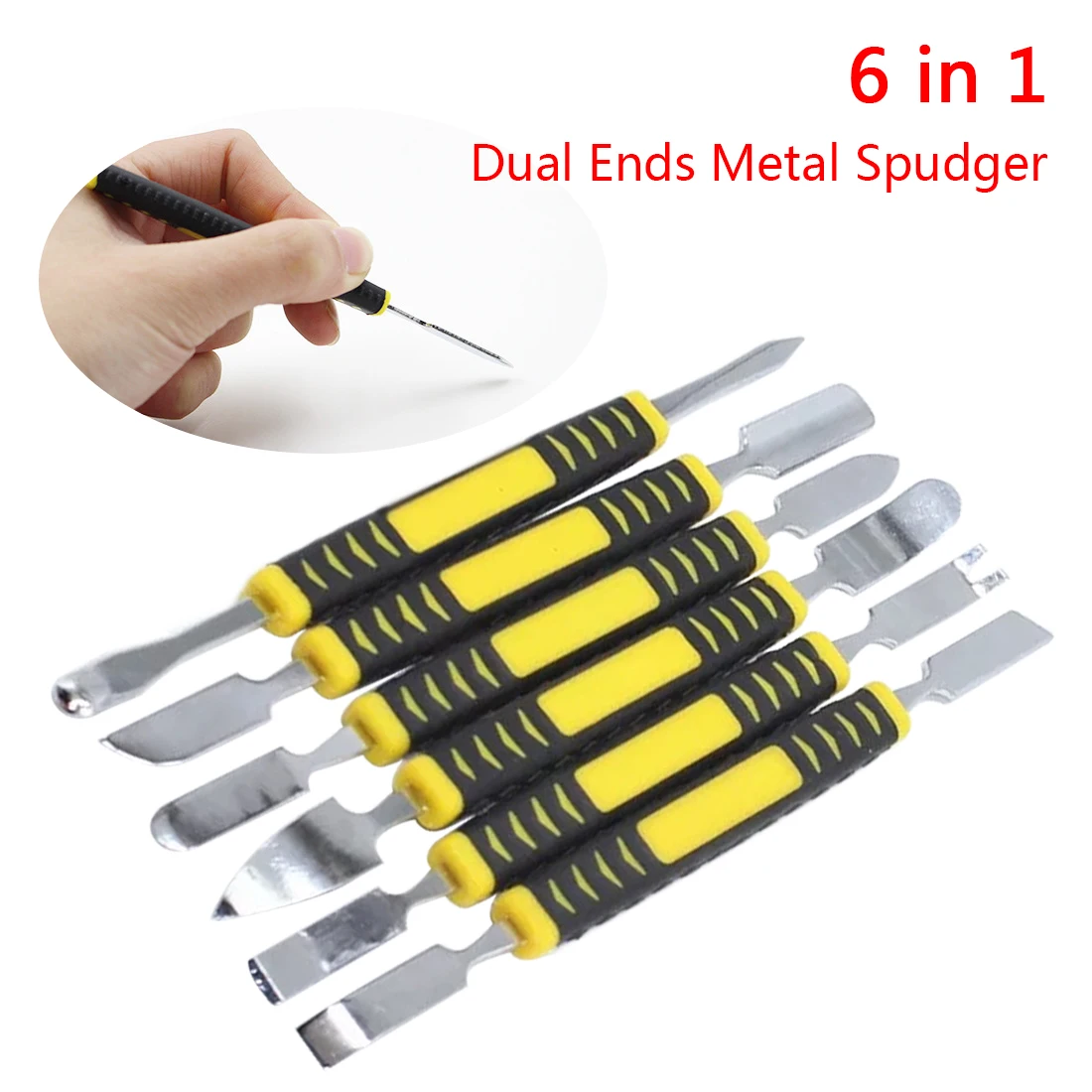Желтый 6 шт./лот двойной металлический набор Spudger для iPhone iPad планшета мобильного