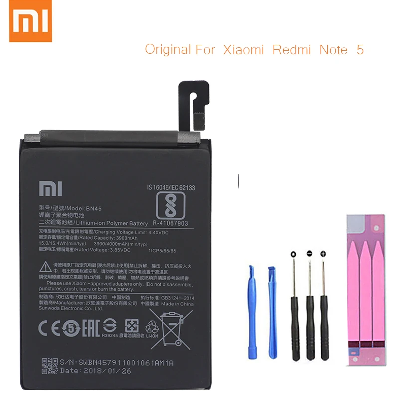 Xiao mi BN45 телефон батарея для Xiaomi Redmi Note 5 Note5 оригинальный батареи мобильного