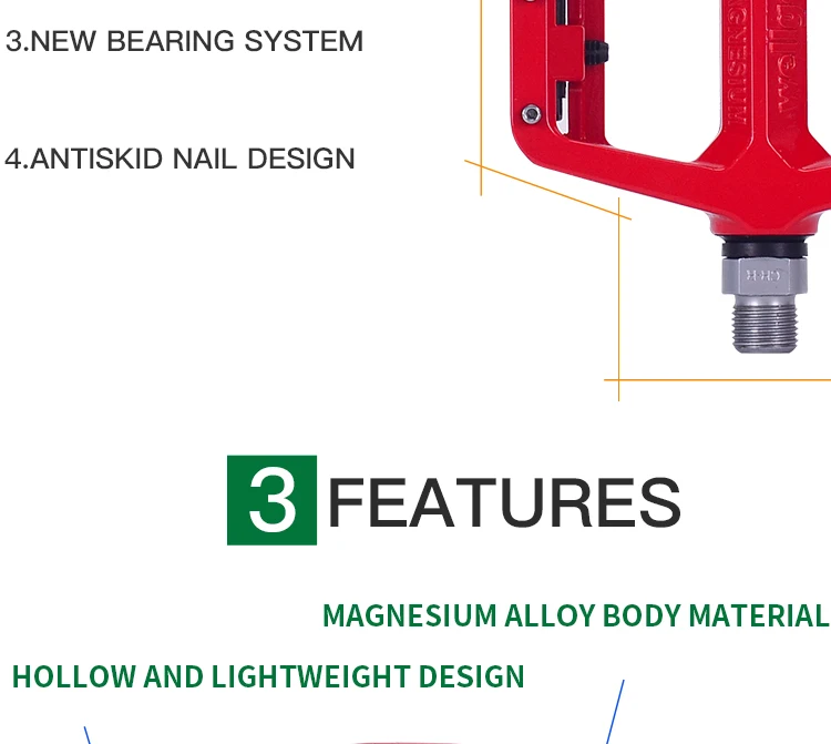 Wellgo MG-1, супер светильник, качество agnesium, велосипедные педали, противоскользящие для дорожного горного велосипеда, педали запчасти велосипедов