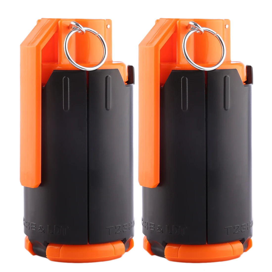 

2pcs Toys Tactical Plastic Modified Crystal Water Beads Bomb Bullet Black+Orange Outdoor Free Shipping