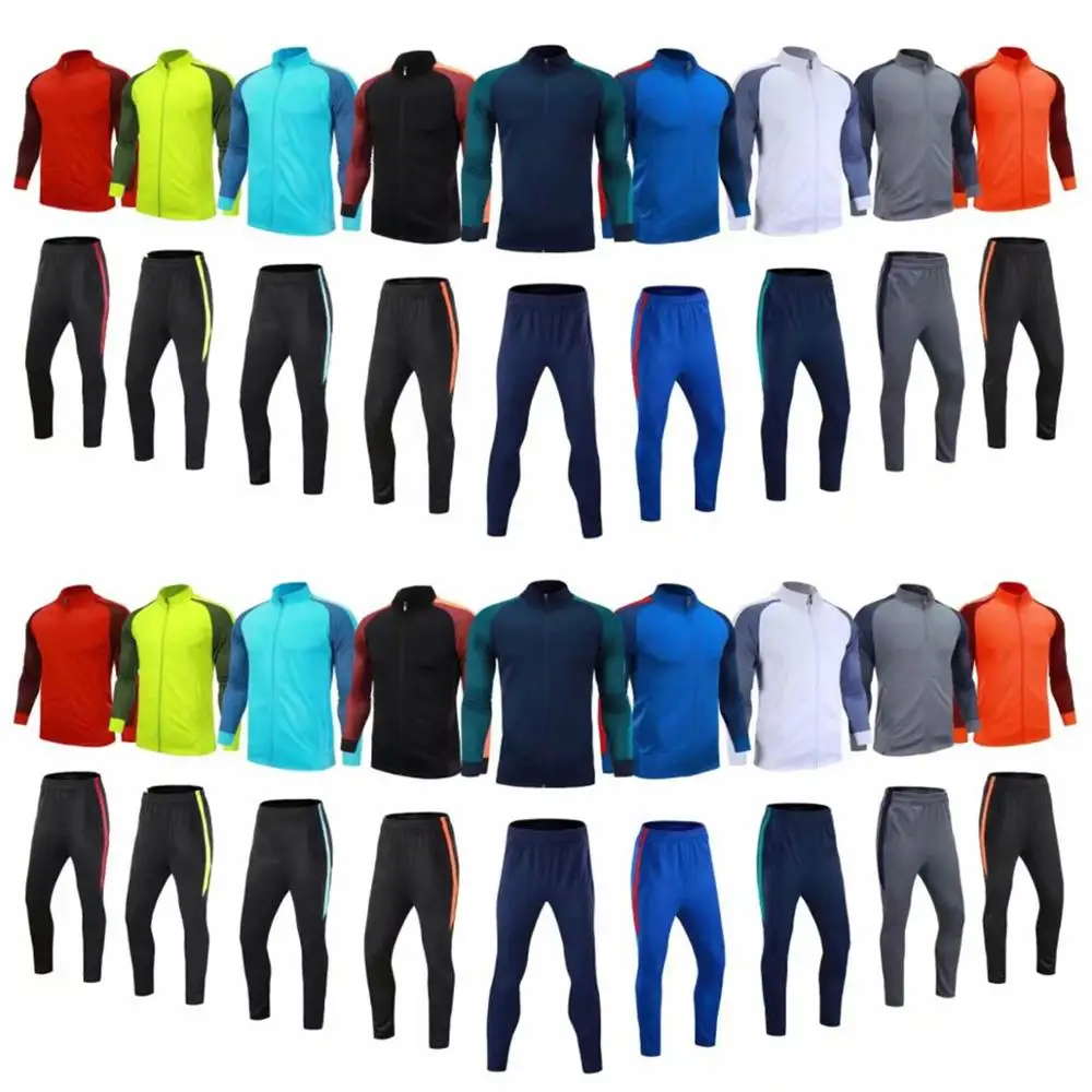 2019 men's football training suit jacket football suit training shirt sports pants jogging uniform custom jacket