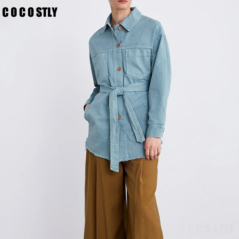 

Denim Jacket Women Boyfriend Jean Coat Streetwear Harajuku Vintage Blue Jackets Autumn Casual Outerwear