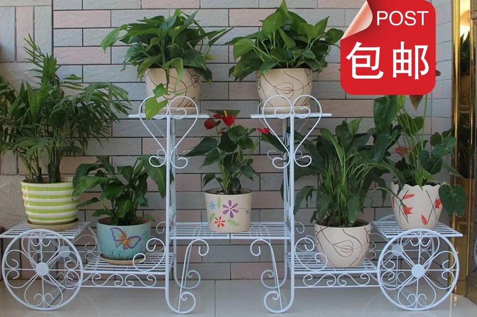 Flower Stands Balcony Vase Hoolder French Flowers Stand Bicycle Flower Stands Balcony Vase Hoolder French Flowers Stand Bicycle Pot Holder Iron Pergolas