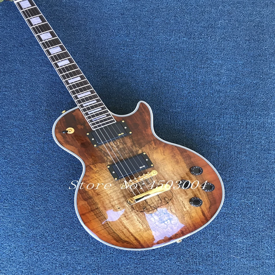 

Custom guitar! New custom electric guitar contour map black hardware free wholesale delivery
