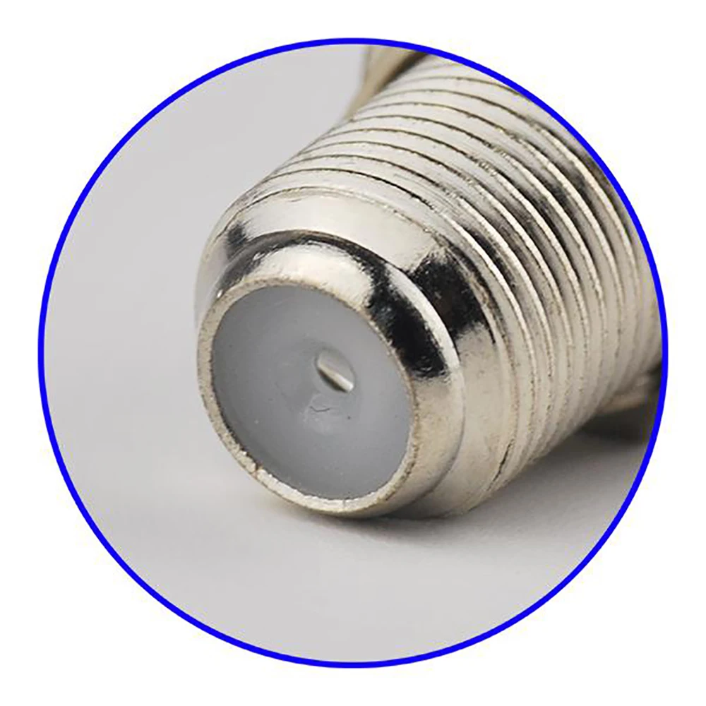 Rf coaxial connector: 10pcs 75 ohm F thru hole female bulkhead right angle PCB mount RF connector for cable RG179 RG174 RG178 RG316 LMR100