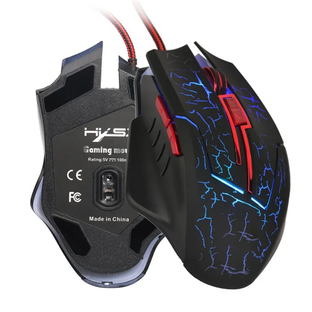 Best Price New Wired 2.4G Multimedia LED Gaming Keyboard And 5500DPI Mouse Set To PC Gamer Gift