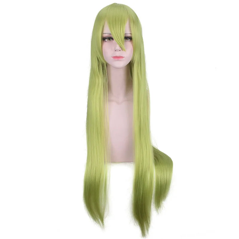 

ccutoo Fate/Grand Order Cosplay Lancer Enkidu 100cm Green Long Synthetic Hair Cosplay Wigs