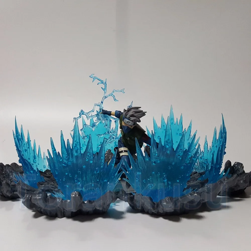 

NARUTO Action Figure Hatake Kakashi Flash Power Rock Scene DIY Set Naruto Shippuden Hatake Kakashi Model Toy Kakashi DIY180