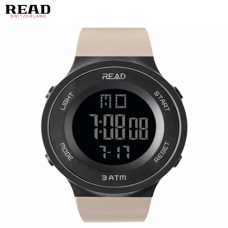 

30Meters Swim Dress Sport Watches READ Brand Army Green Style digital Watches Men Digital Sport Male Clock 90003