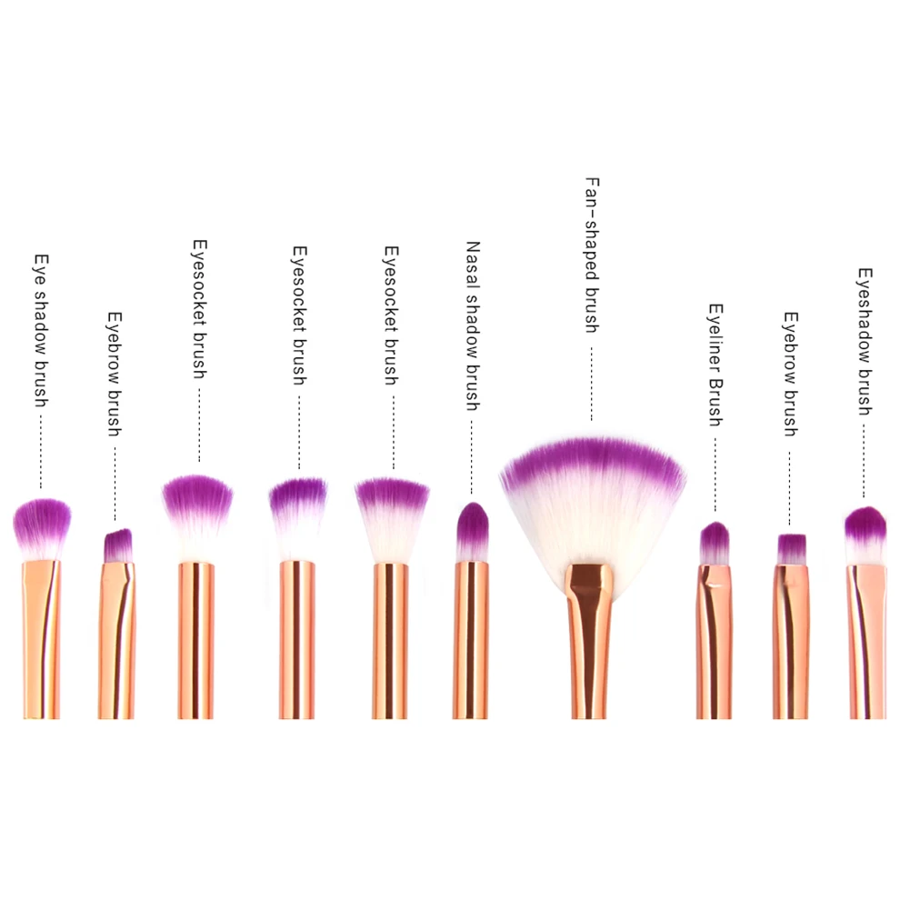 Набор профессиональных кистей для макияжа русалка 10 шт.|makeup tools|makeup brush setbrush set |