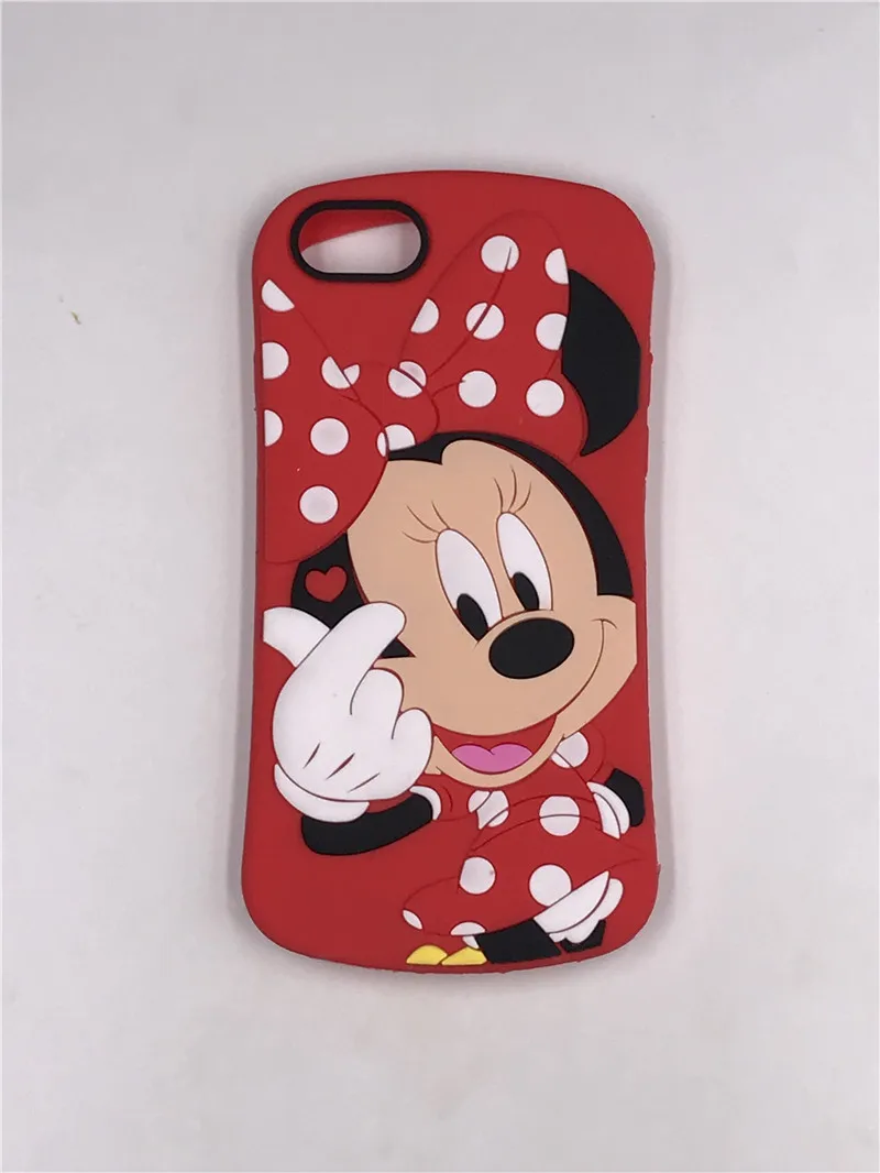 Для iPhone 4, 4S, 5, 5S, SE, 6, 6s, 7, 8 Plus, X, XR, XS Max, милый 3D мультяшный Кот, Ститч, Минни, Модный мягкий силиконовый чехол для телефона, чехол