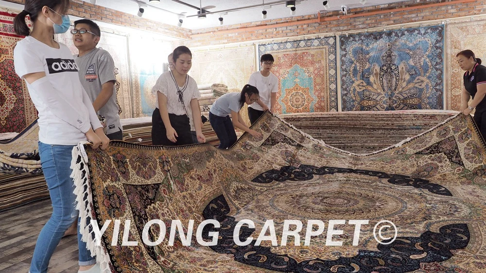 Yilong 10'x14' одежда высшего качества Турция oriental ковры персидские шелковые ручной работы шелковый ковер (YWX002A-10x14)