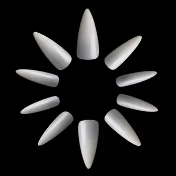 

Makartt 500pcs Coffin Nails Stiletto Ballerina False Nail Tips Natural Full Cover Ballet Acrylic Fake Nails