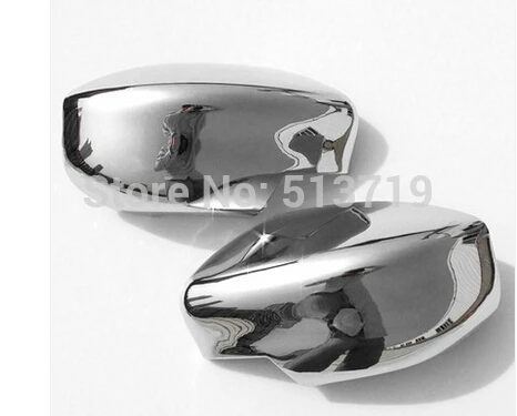 Chrome body side mirror cover cap trim for Sylphy/Pulsar B17 Sedan Sentra 2012 2013 2014 2pcs