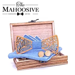 Деревянные галстуки-бабочки с вырезами для мужчин, деревянные галстуки-бабочки ручной работы, деревянные галстуки-бабочки Gravata, Подарочные