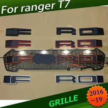 Гоночные решетки решетка черный гриль планки для Ranger wildtrak T7 T8 txl пикап-18 Передняя Маска Крышка