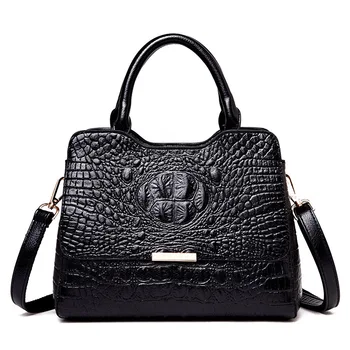 

Fashion Alligator Women's Genuine Leather Handbags Vintage Ladies Tote Bag Shoulder Bags For Women Messenger Bags