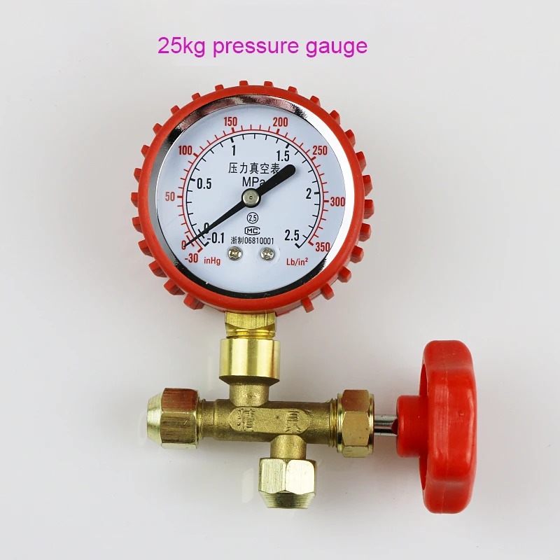 Refrigeration repair tools Fluoride Tool Kit Air-conditioning refrigerator high low pressure liquid meter Pressure gauge