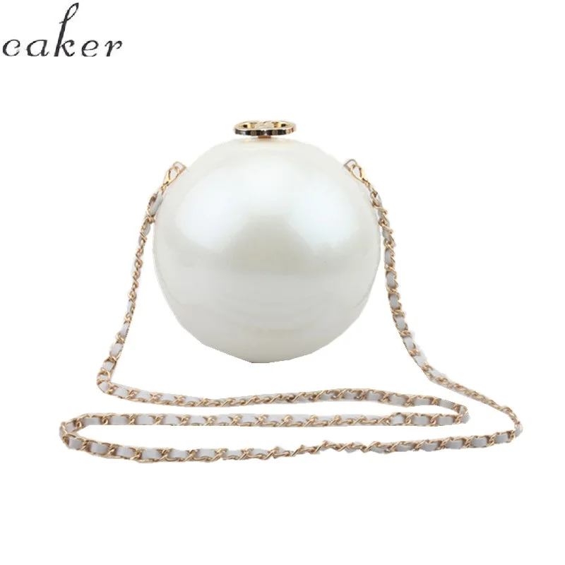 

Caker Brand 2019 Women Circle Beaded Acrylic Handbags Chain Crossbody Shoulder Bags Wholesale