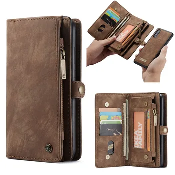 

Caseme Leather Case For Huawei P30 case Detachable 2 in 1 Zipper Credit Card Purse Case For Huawei P30 Pro P30 Lite Coque bag