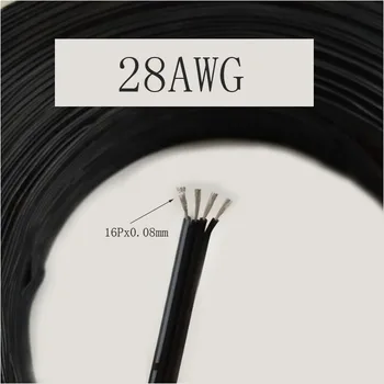 

20metre 4x28AWG Silicone Wire Ultra Flexiable Test Line 4P x 28AWG 0.08mm Tinned Copper Cable High Temperature