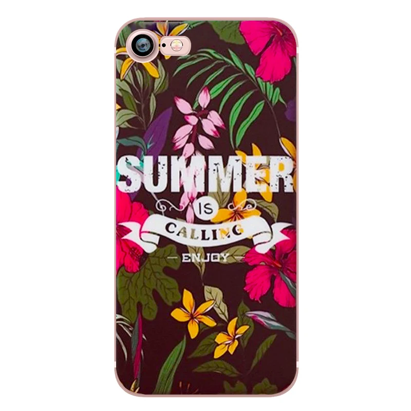 Summer Flower Fresh Retro Rose Peony Silicon Transparent TPU Soft Clear Phone Case for Apple iphone 5S 6S 6plus 7plus SE 5 Coque (10)
