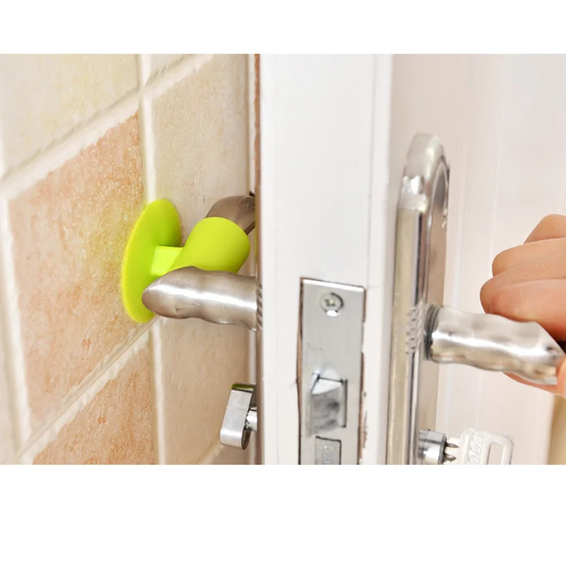 

Random color door handle glove lock silencer protection pad Sucker type door rear wall crash pad Door behind mute anti-flip pad