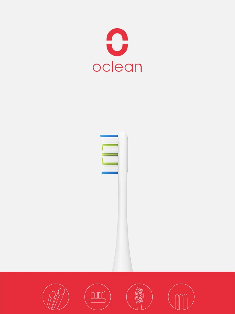 2 шт. Oclean сменные головки для электрической зубной щетки оригинальные Oclean электрические насадки для зубной щетки