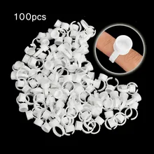 100 шт микроблейдинг tebori тату принадлежности кольца чернила для татуировки чашки средние держатели Porta Pigmentos Tatuagem аксессуары одноразовые