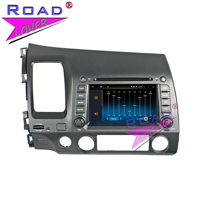 Discount Roadlover Android 9.0 Car DVD Player Radio For Honda Civic 2006 2007 2008 2009 2010 2011 LHD Stereo GPS Navigation Magnitol 2Din 5