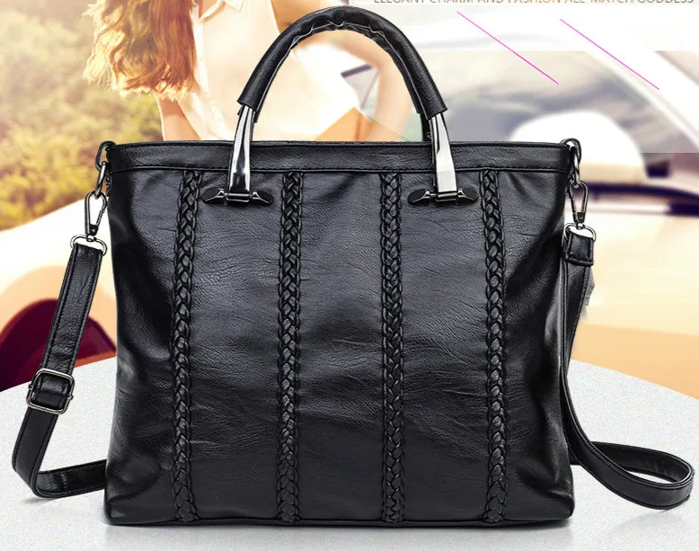 

Women Genuine Leather Handbags Brand Designer Knitting Tote Bags Female Fashion Luxury Crossbody Shoulder Bag Bolsa Feminina