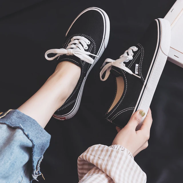 US $17.80 Women Spring Shoes Candy Color Platform Canvas Sneakers Ladies Vulcanized Girls Basic Skateboard Sh