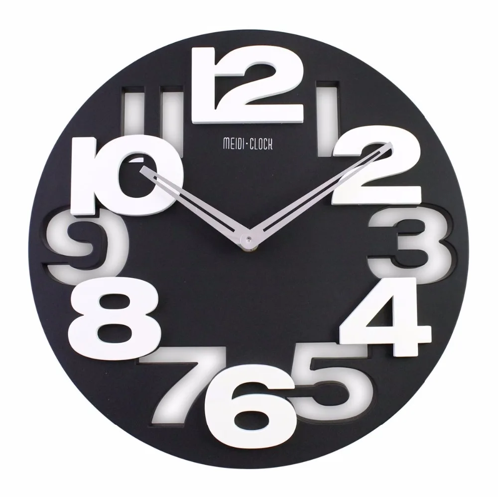 Big Number 3D Wall Clock Digital Large Decorative Modern Design Hanging On The Kitchen Watch Mural Home Decor|kitchen wall watch|wall watchwall watch
