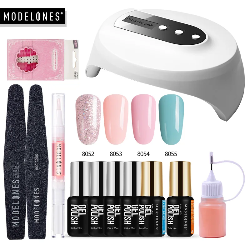 

Modelones Z10 36W Led Lamp Nail Varnish Kits Nail Art Beginner Manicure Tools Set 12Pcs/Lot UV Dryer USB Cable Nail Gel Polish