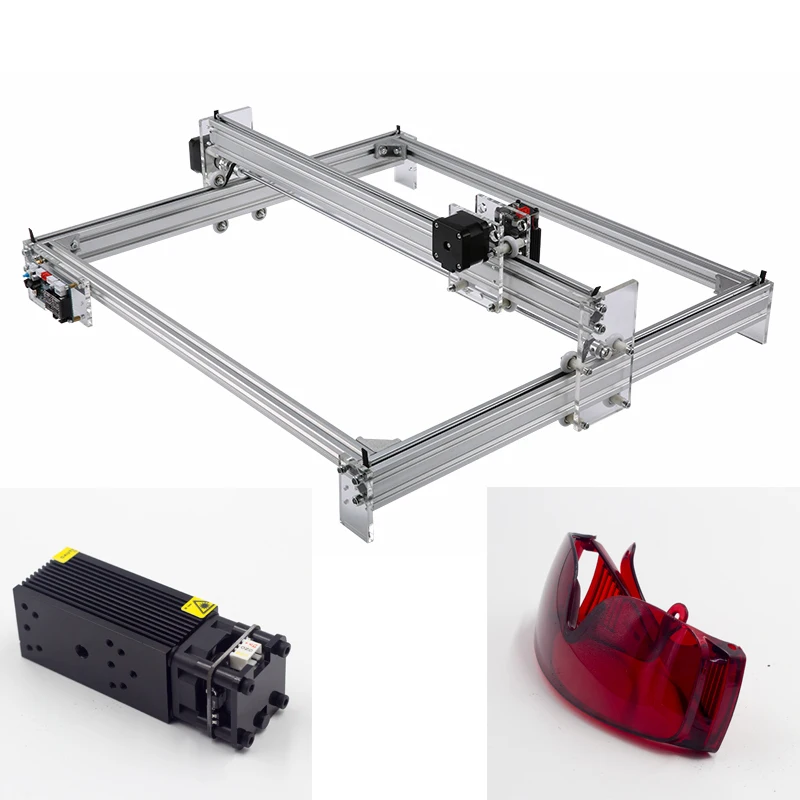 CNC4030 Мини DIY настольный лазерный гравер 40x30 см печатная гравировальная машина GRBL1.1 2500 мвт 5500 МВт 15 Вт лазерный модуль гравер печать