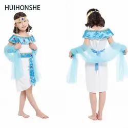 HUIHONSHE детей Египет принцессы нарядное белое платье для девочек костюм на Хэллоуин queen Косплэй Рождественский карнавал праздничная одежда