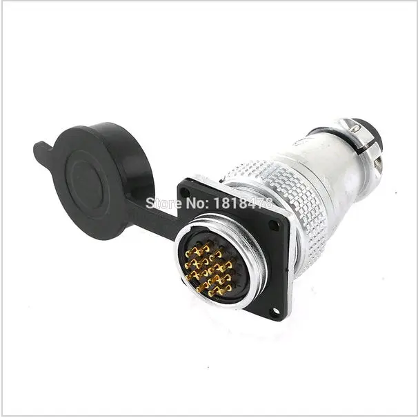 

Pls28-14 karet tahan air penutup 14 pin, Konektor penerbangan steker, 10A AC 250 V