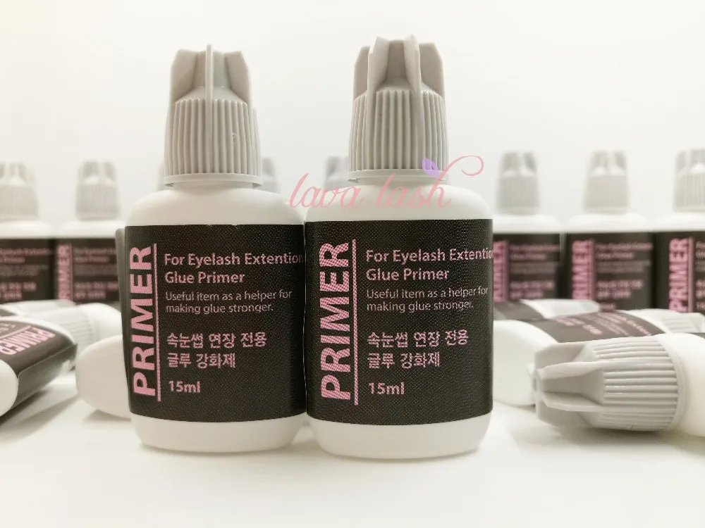 

Free shipping Korea eyelash extension glue primer 15ml/bottle 10 bottle/lot keep lashes stay longer make glue stronger 15ml/lot