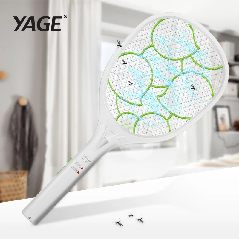 

YAGE Electric Mosquito Swatter Mosquito Killers Pest Control Bug Zapper Reject Racket Trap Home Tool 2200V Electric Shock 400mAh