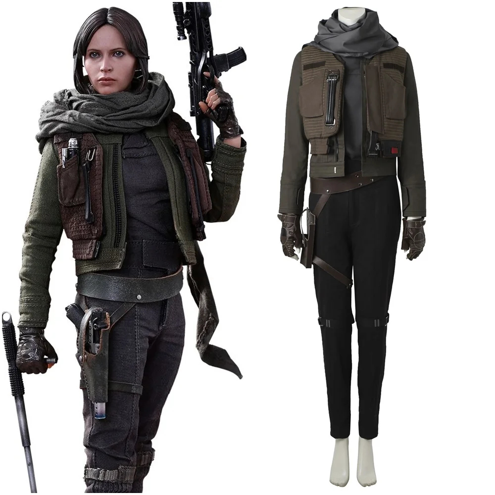 

Rogue One Star Wars Jyn Erso Cosplay Costume Women's Halloween Outfit