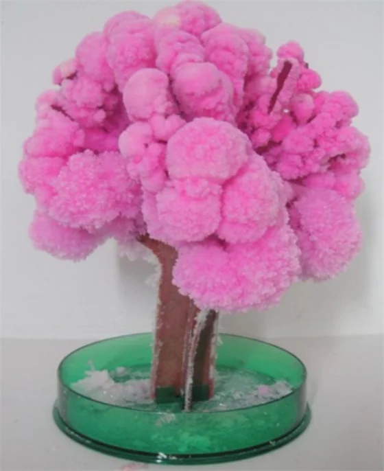 

2019 5PCS 14x11cm Pink Big Magic Grow Paper Japanese Sakura Tree Magically Growing Trees Kit Desktop Cherry Blossom Kids Toys