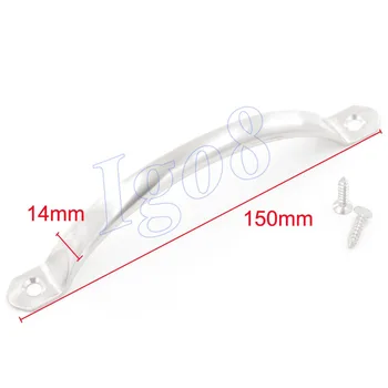 

10PCS 14mm x 150mm Door Pull Handles Stainless Steel Cabinet Handle