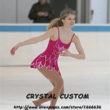 Платья для фигурного катания для взрослых Модное Новое Брендовое платье Vogue для соревнования в фигурном катании для девочек DR3111