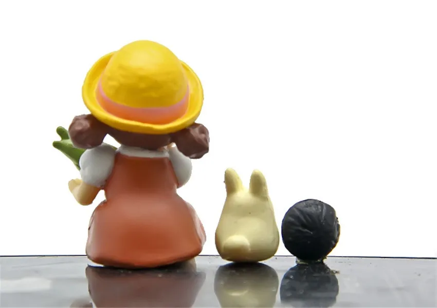 3 шт./компл. из мультфильма Хаяо миядзяки; с изображением героя мультфильма «Мой сосед Тоторо Куклы может кукурузы Chibi Фигурки игрушки микро пейзаж для украшения