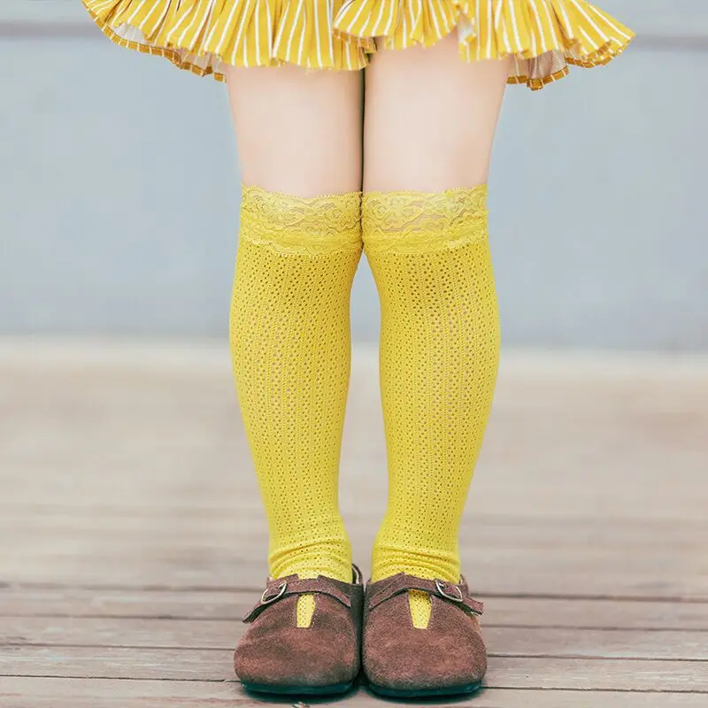 

Fashion Children Socks With Lace Baby Girls Sock Knee High Toddlers Long Socks For Kids Summer Sock Princess Style