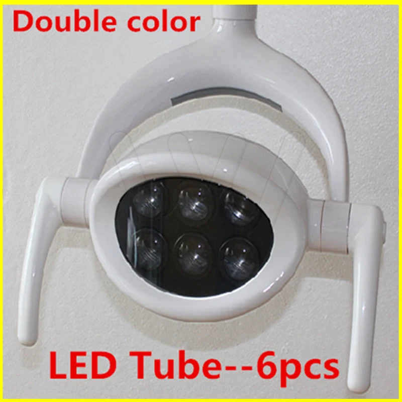 US $322.00 New 28W Dental LED Oral Light Exam Surgical Lamp 6 LED Yellow Light 4500K3000K