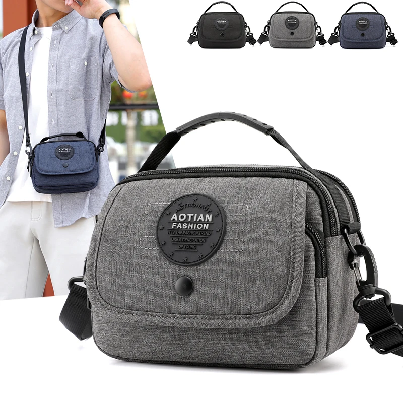 

AOTIAN New Small Shoulder Bag mini men's Messenger Bag High Quality Oxford Travel Casual purse handbags Crossbody Bags