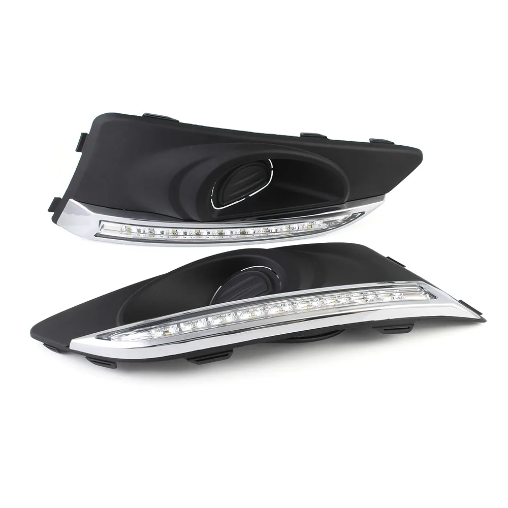 

NOVSIGHT Auto Car LED Assembly DRL Driving Daytime Running Lights Fog Lamps for Chevrolet Aveo 2012-2015 D30