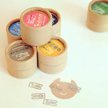 20 шт./компл. мультяшная Милая металлическая мини-закладка для школьных канцелярских и офисных принадлежностей